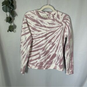 Lucky Brand | Tie Dye Light Purple White Sweatshirt Women’s Size Small